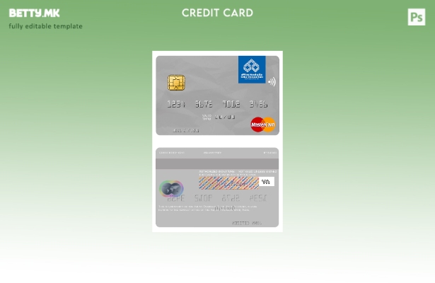 Шаблон за мастер картички во модерен стил на Индија индиска прекуморска банка